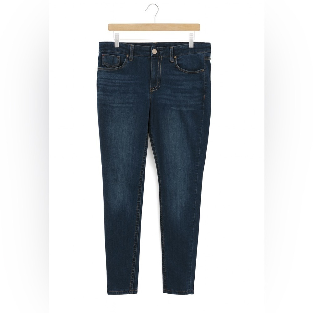 Seven7 Women’s Size 10 Dark Wash Slim Fit Stretch Jeans Tapered Ankle